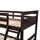 preview thumbnail 28 of 44, Versatility Twin over Full Wooden Kids Bed Bunk Bed with Two Storage Drawers,Ladder and Guardrails