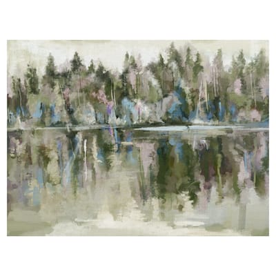 Lakehouse View Pastels by Studio Arts Canvas Art Print
