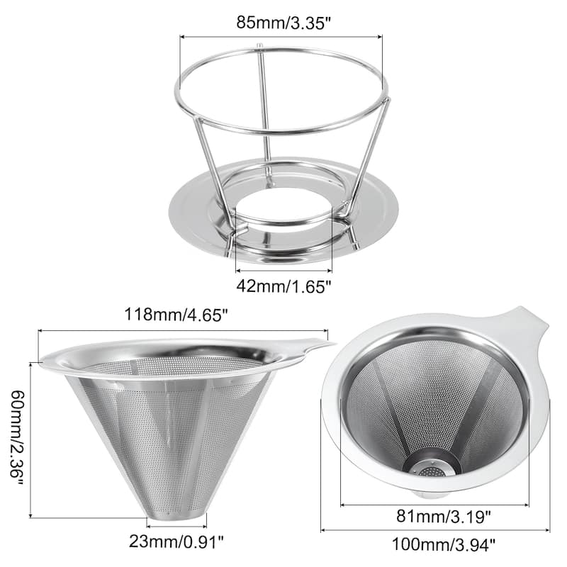 Pour Over Coffee Dripper Filter Maker with Bracket