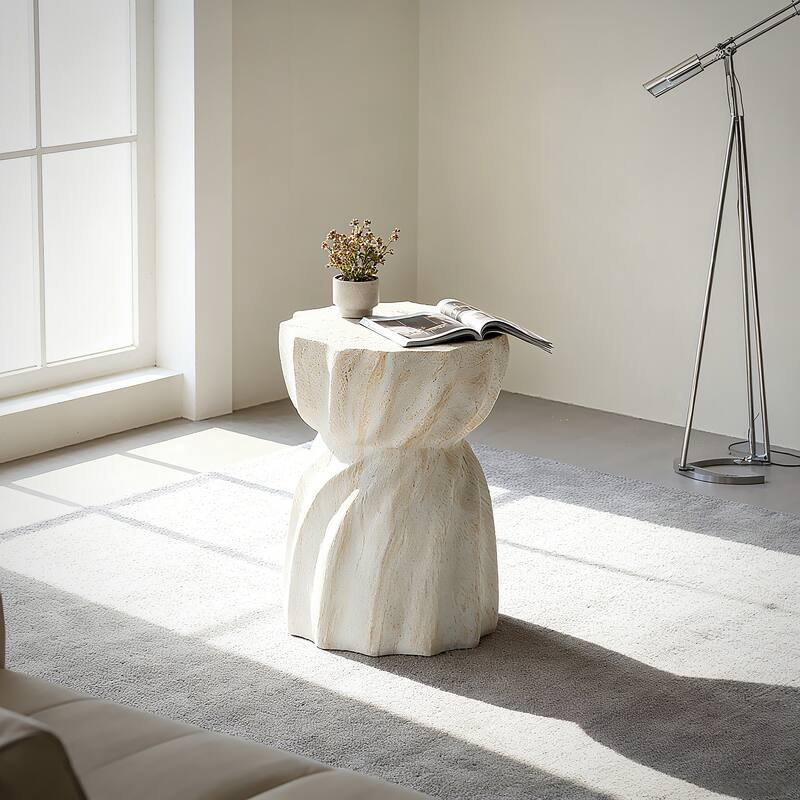 Cement Outdoor End Tables for Patio