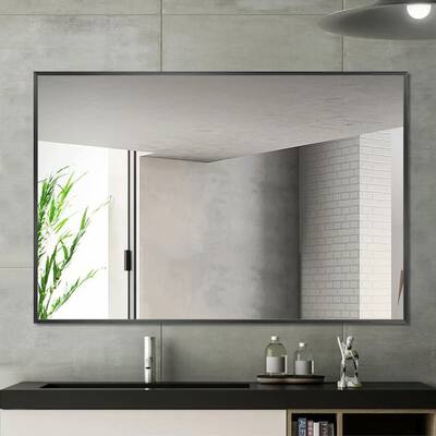 Carbon Loft Rectangular Aluminum Alloy Bathroom Wall Mirror