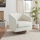 preview thumbnail 1 of 88, 31.1'' W Modern Barrel Swivel Accent Chair Beige-Linen