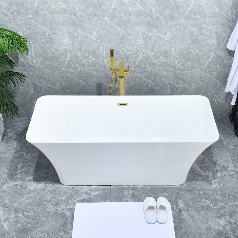 Altair Campia Single Lever Handle Freestanding Floor Mounted Tub Filler with Handshower
