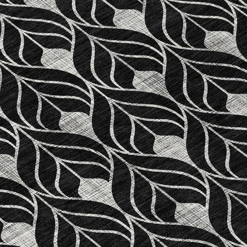 Machine Washable Indoor/ Outdoor Chantille Geo Teardrop Rug