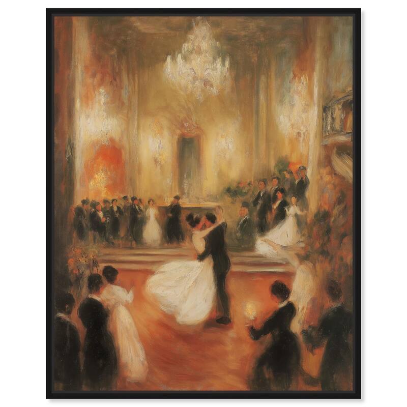Ballroom Dance Canvas by Art Remedy - Black - 30" x 36"