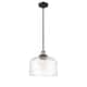 Option Black Antique Brass / Clear Deco Swirl