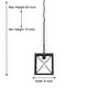 preview thumbnail 3 of 26, Acroma 1-light Farmhouse Rustic Rectangle Kitchen Island Pendant Light - 8 inches