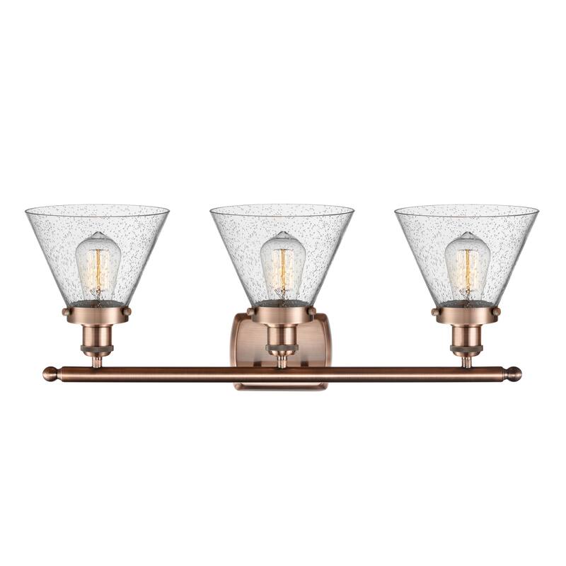 Innovations Lighting Ballston Urban Cone - 3 Light 28" Bath Vanity Light