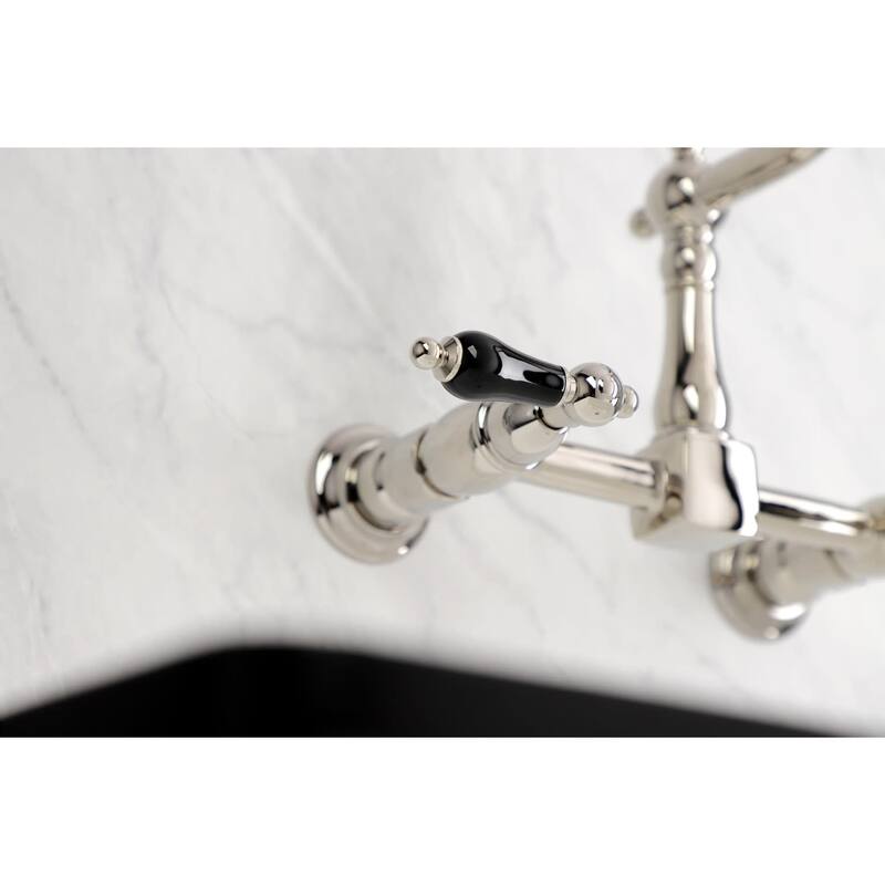 Kingston Brass Duchess 1.8 GPM Wall Mounted Bridge Kitchen Faucet