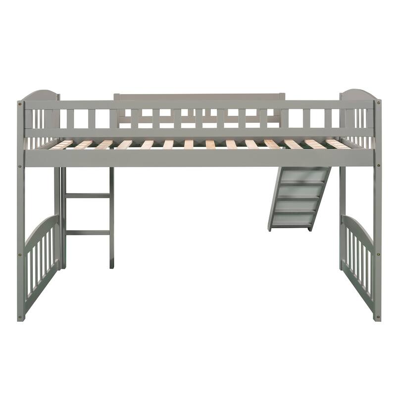 Twin size Loft Bed with Slide and Ladder Bed Bath & Beyond 39303832