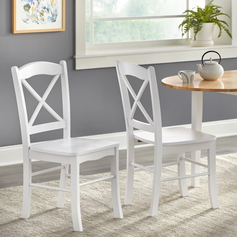 Simple Living Country Cottage Dining Chairs (Set of 2) - White