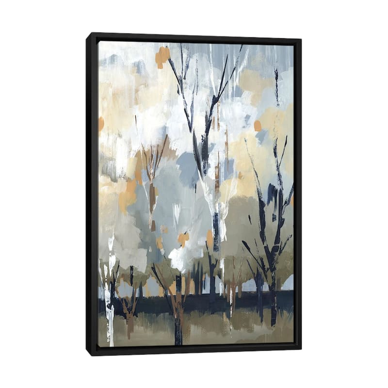 iCanvas "Silversong Birch I" by Lera Framed Canvas Print - Black - 48x32