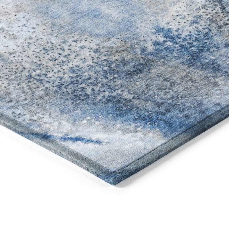 Bax Artistic Abstract Weather Resistant Current & Stylish Runner Outdoor Rug