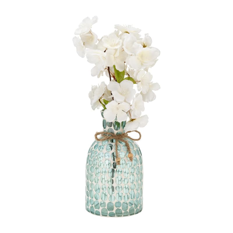 Sagebrook Home Glass Mosaic Vase