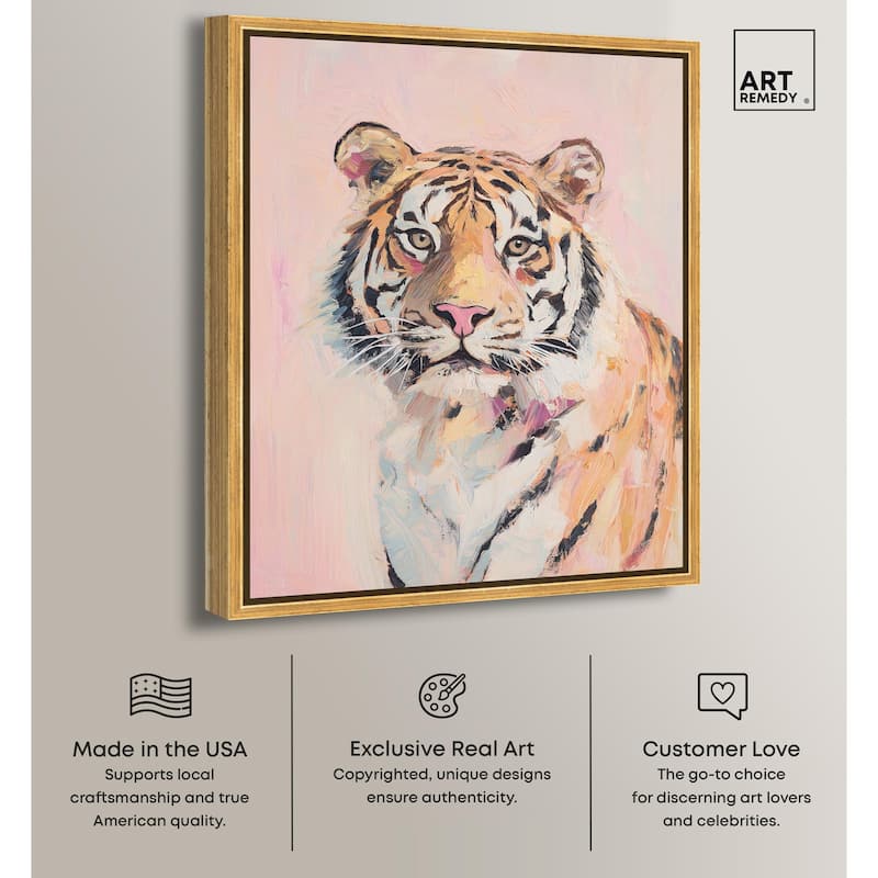 Quiet Tiger Canvas by Art Remedy