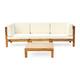 Option teak +  beige cushion