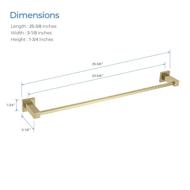 Cube 24 inch Bathroom Towel Bar