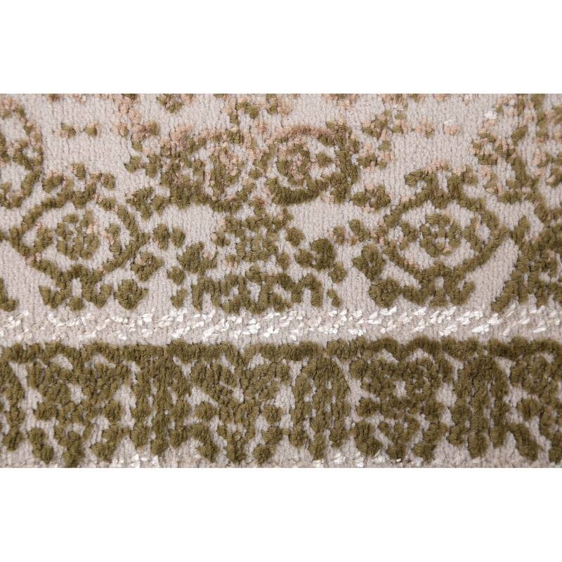 Turkish Geometric Damask Transitional Oriental Rug Home Decor Carpet