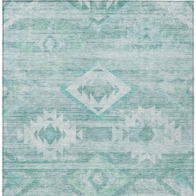 HomeRoots Southwestern Transitional Rectangle Outdoor Rug
