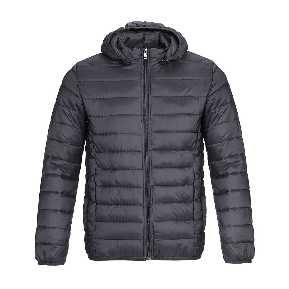 mens hooded puffer