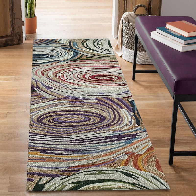 Liora Manne Capri Memphis Indoor/Outdoor Area Rug - 2' x 8' - Multi