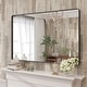 preview thumbnail 24 of 192, KIOTEE Modern Metal Frame Wall Mounted Bathroom Vanity Mirror with 5-year warranty