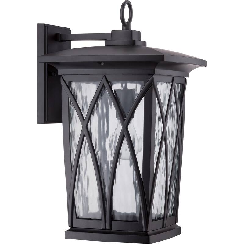 Grover 1-Light Outdoor Wall Lantern in Mystic Black - Mystic Black