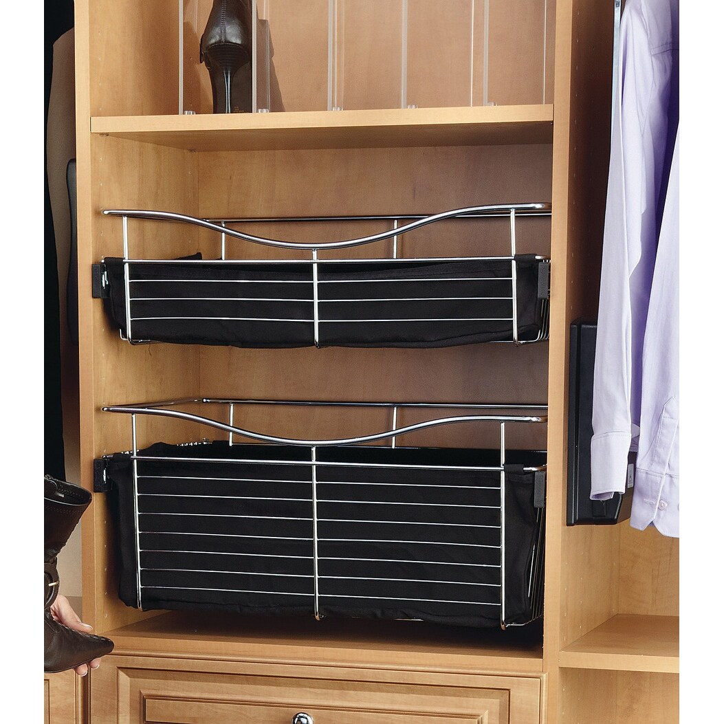Shop Rev A Shelf Cb 301207 Cb Series 30 X 12 X 7 Wire Pull Out Closet Chrome Overstock 17137767