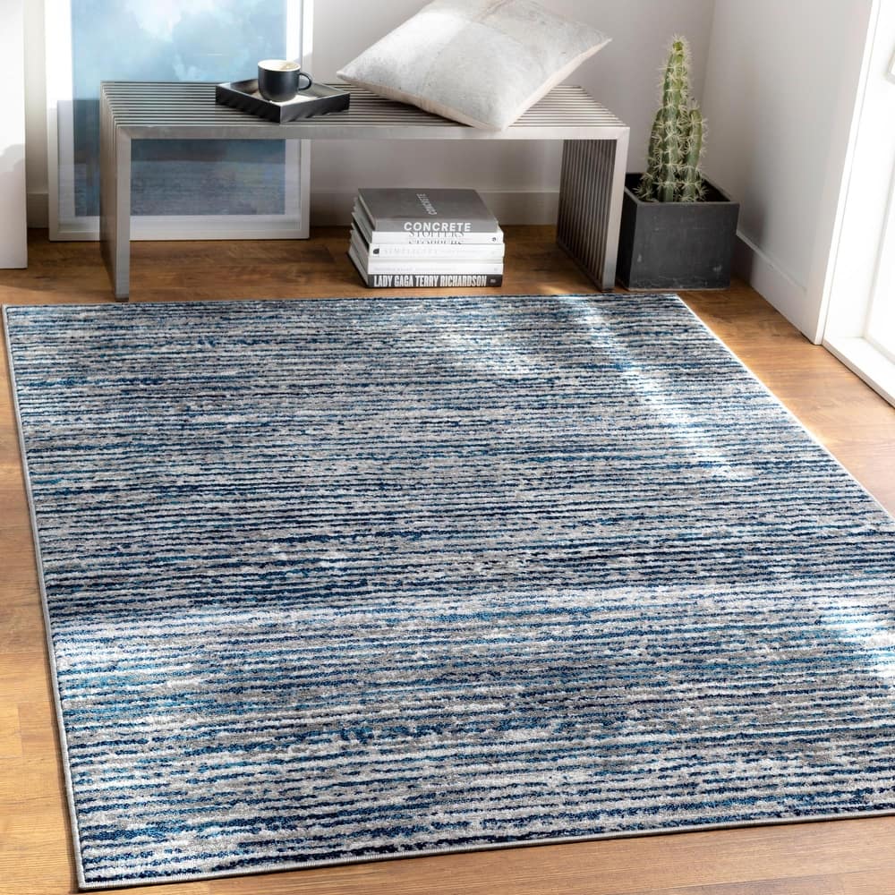 Livabliss Monte Carlo Casual Stripe Area Rug