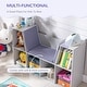 preview thumbnail 13 of 24, HOMCOM Toy Chest Kids Cabinet Storage Organizer Children Display Shelf for Toys Clothes Books Bedroom
