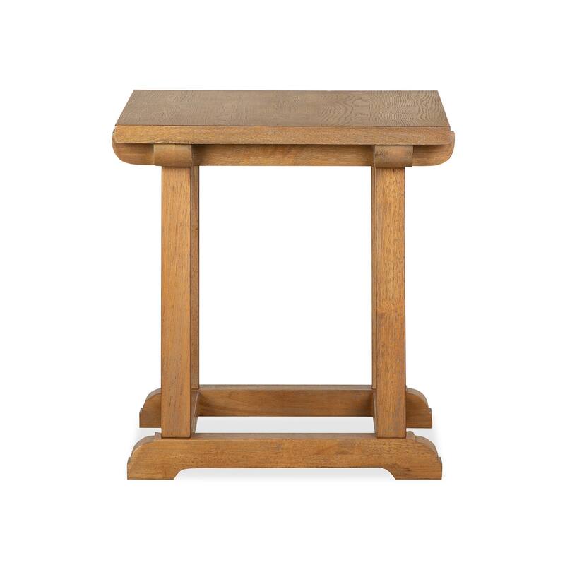 Magnussen Home Lindon Belgian Wheat Rectangular End Table - 22.75''W x 28''D x 24''H