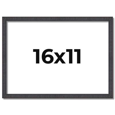 16x11 Frame Brown Picture Frame - Complete Modern Photo Frame Includes