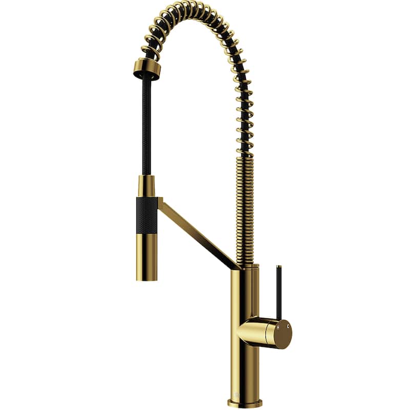 VIGO Livingston 24" H Single Handle Pull-Down Sprayer Kitchen Faucet