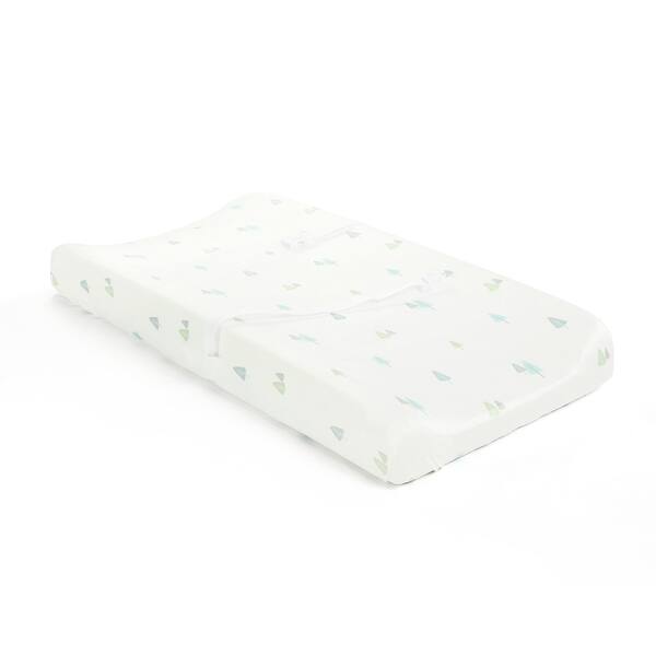slide 2 of 2, Lush Decor Hygge Sloth Trees Soft & Plush Changing Pad Cover - 32" x 16" x 5"