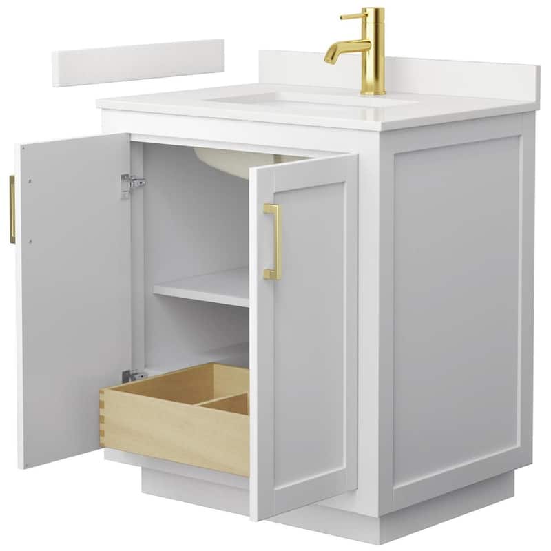 Wyndham Collection WCF292930S-QTZ-UNSMXX Miranda 30" Free Standing