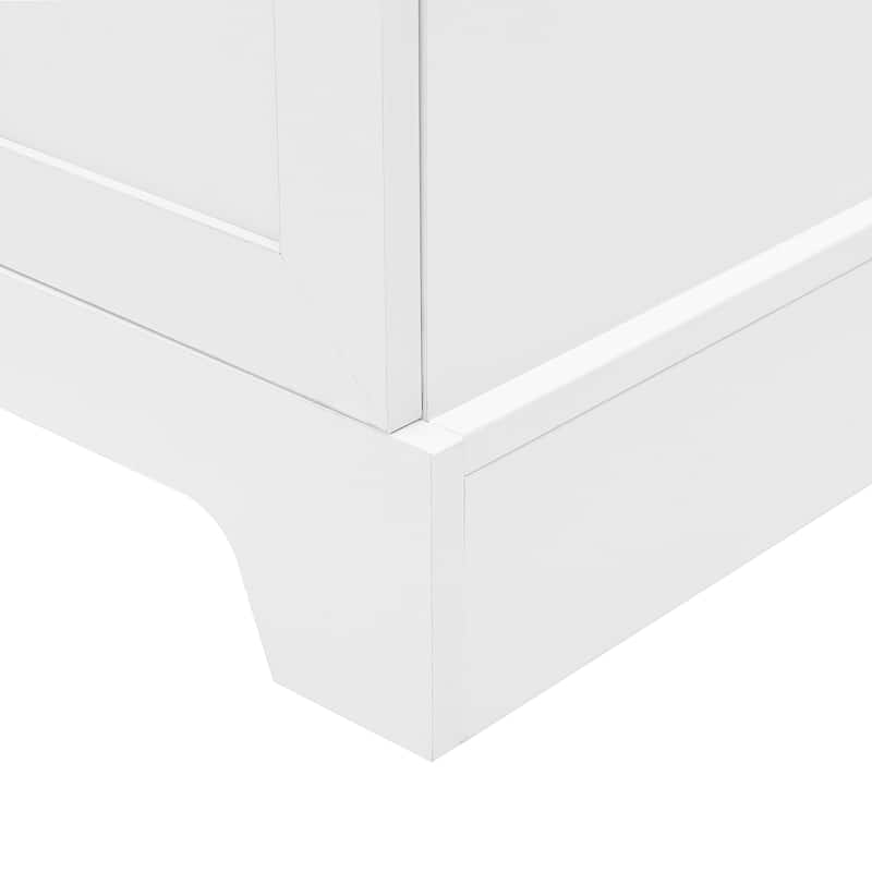 Versatile Storage Cabinet with Adjustable Shelves, Anti-Tipping Design and Spacious Interior for Bathroom, Diningroom and More
