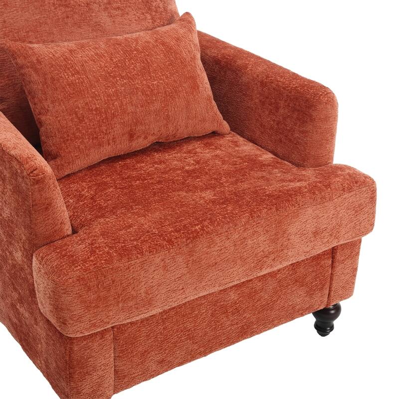 Modern Wood Frame Armchair for Living Room