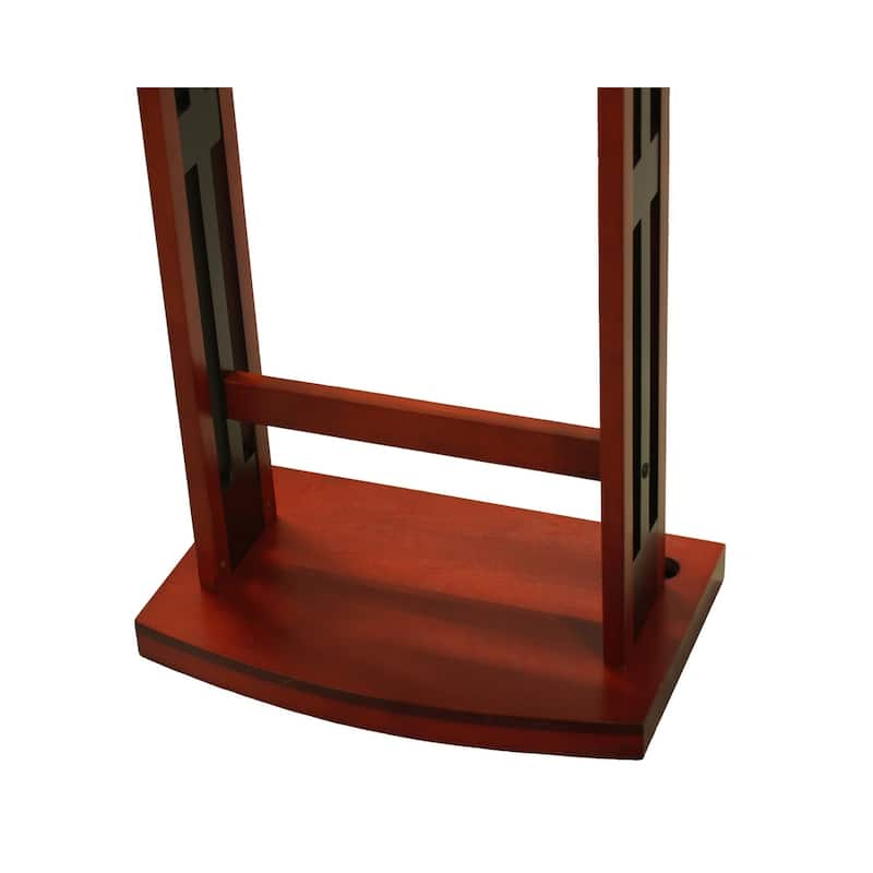 Proman Products Excalibur Wardrobe Wood Valet Stand with Power