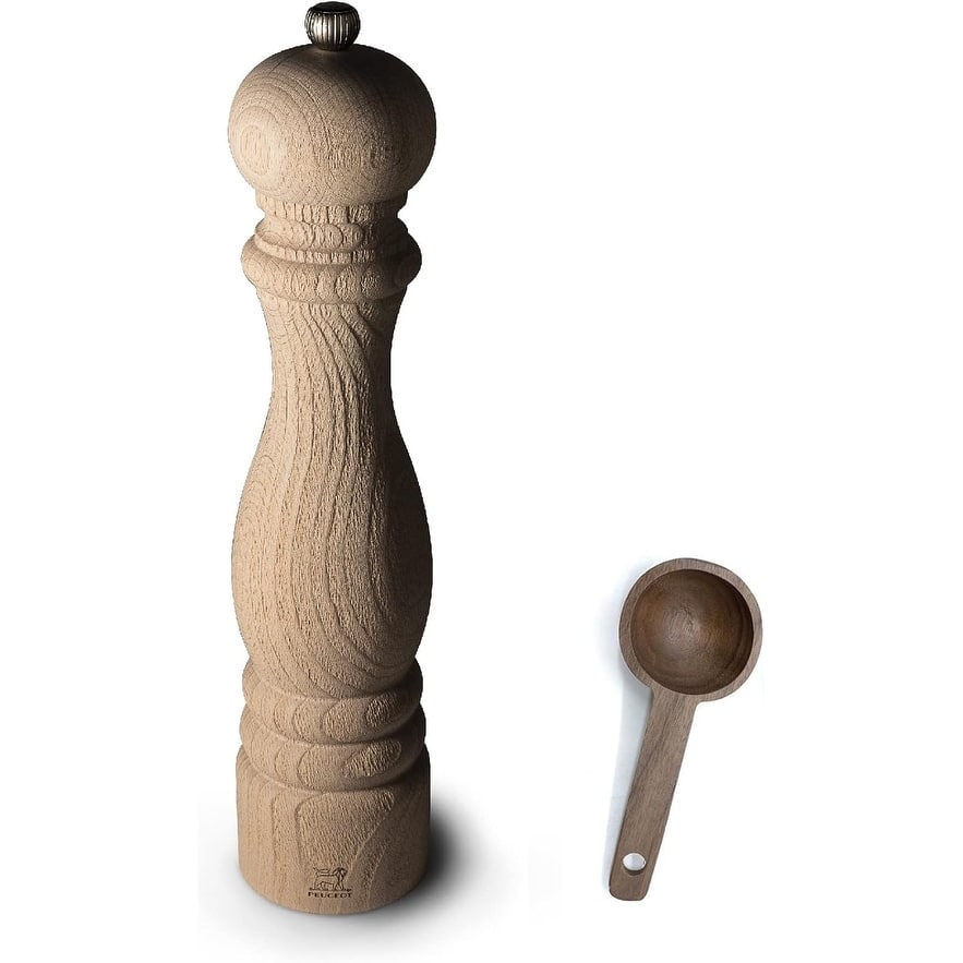Peugeot Paris Nature 12 inch Salt Mill - With Wooden Spice Scoop