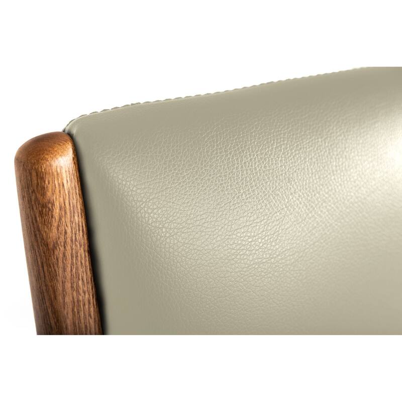 Modrest Fulton Modern Beige Lounge Chair & Ottoman