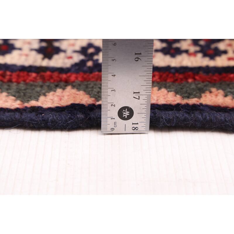 ECARPETGALLERY Hand-knotted Melis Vintage Blue Wool Rug - 4'0 x 6'7