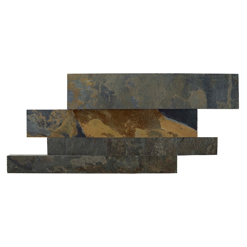 Cruz Bay Studio MKT2769 Linear Lines - 6" x 12" Brick Wall Tile -