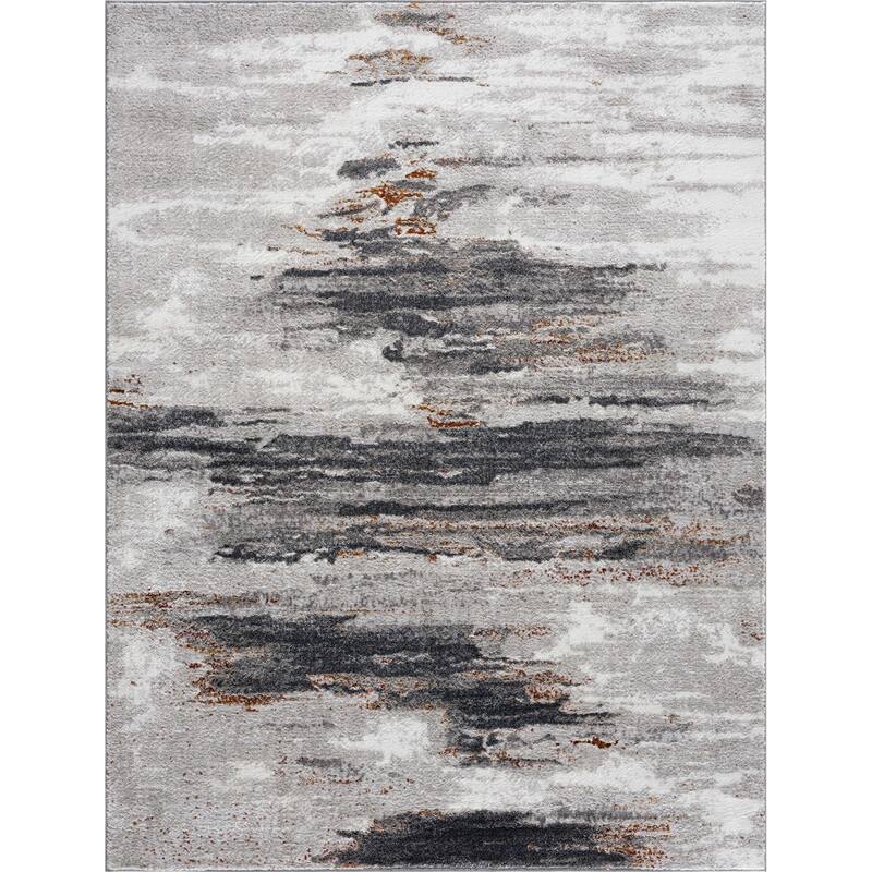 Hauteloom Liverpool Living Room, Bedroom Area Rug - Contemporary - Colorful - 5'3" x 7'