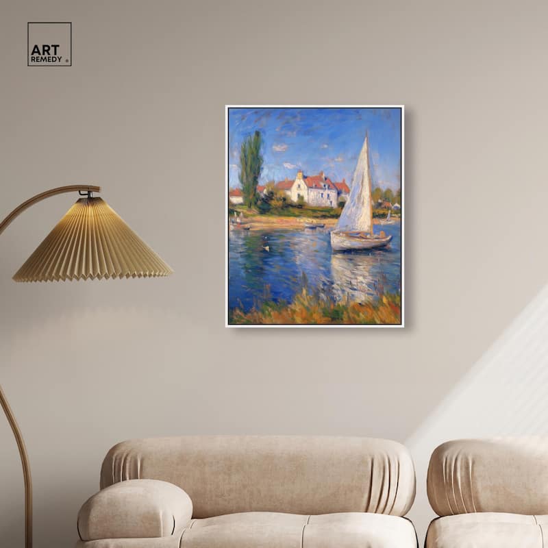 Bayside Calm I Canvas by Art Remedy