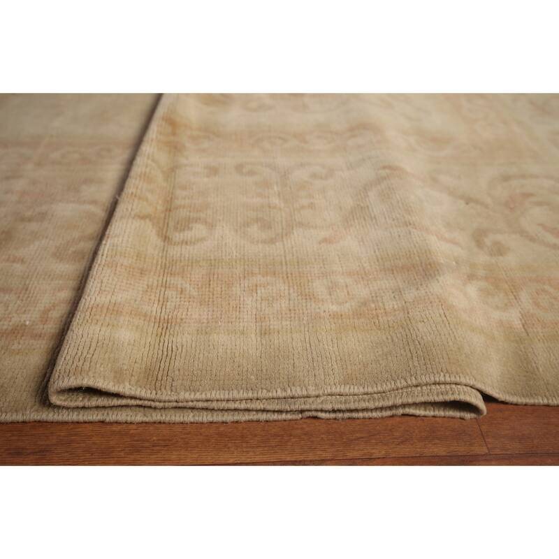 Palace Size Oushak Turkish Antique Area Rug Handmade Wool Carpet - 11'10"x 21'7"