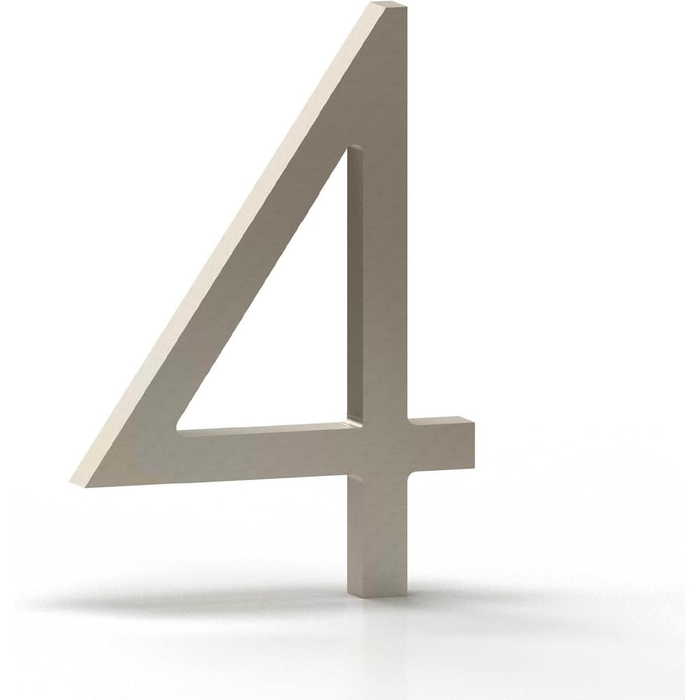 Mega Handles Modern Metal House Numbers | Heavy Duty Outdoor Address Digits | Easy to Install, Floating or Flush Mount Design