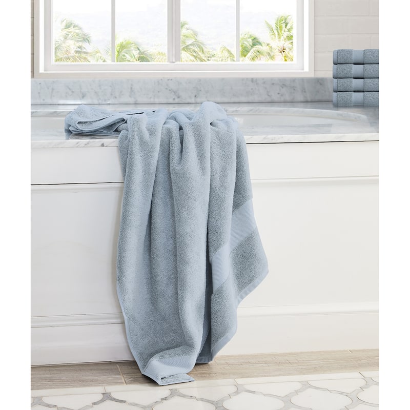 Delara Organic Cotton Luxuriously Bath Towel, GOTS & OEKO-TEX Certified, Feather Touch Technology, 650 GSM, Quick Dry 30"x58"