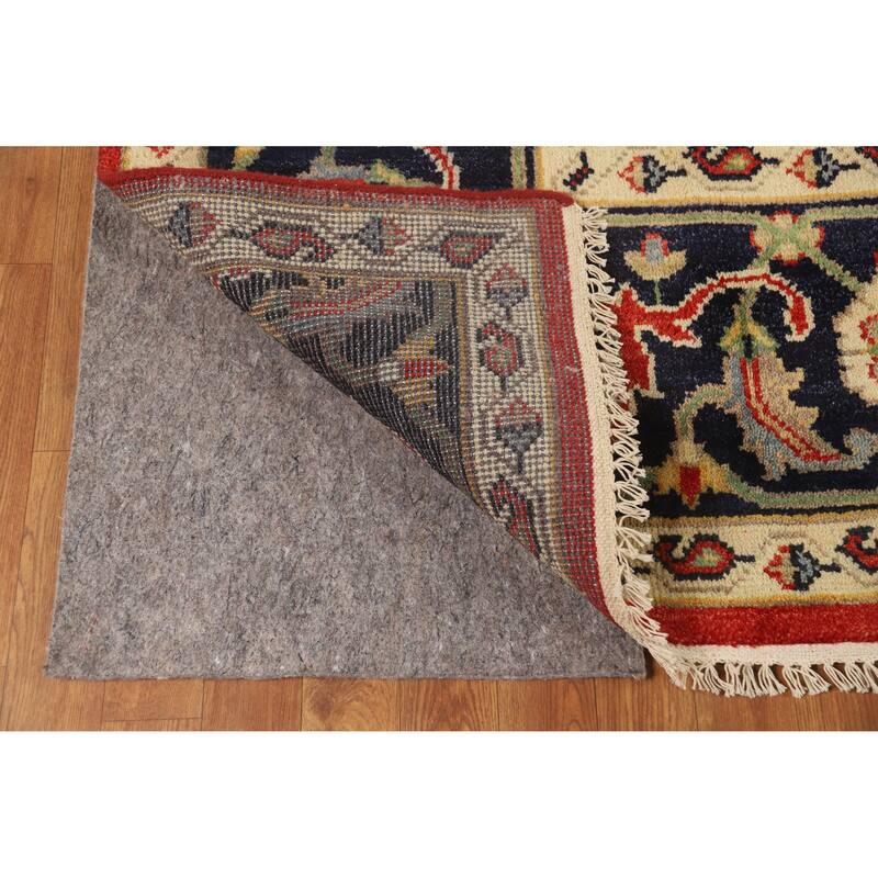 Hand Knotted Oriental 100% Wool Carpet Traditional Floral Oranges & Rust Heriz (serapi) Area Rug - 10' 0'' X 8' 0''