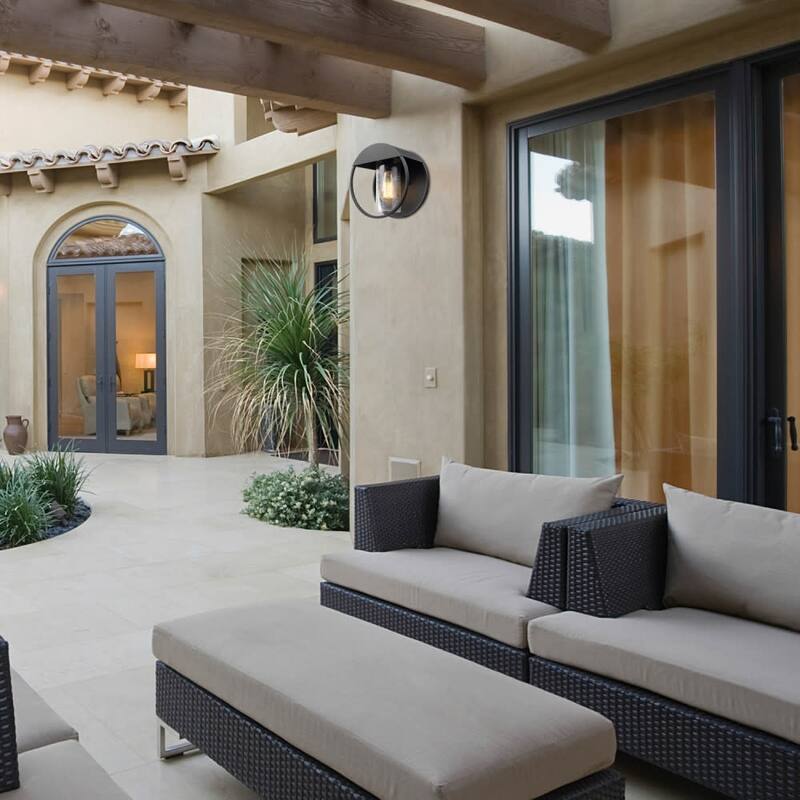 Bellevue GEWS99193 Chronos 9" Tall Outdoor Wall Sconce with Clear