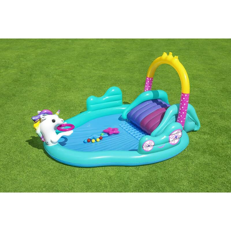 Magical Unicorn Carriage Inflatable Swimming Pool Play Center On Sale